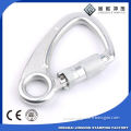 Metal small size swivel snap hook for safety climbings